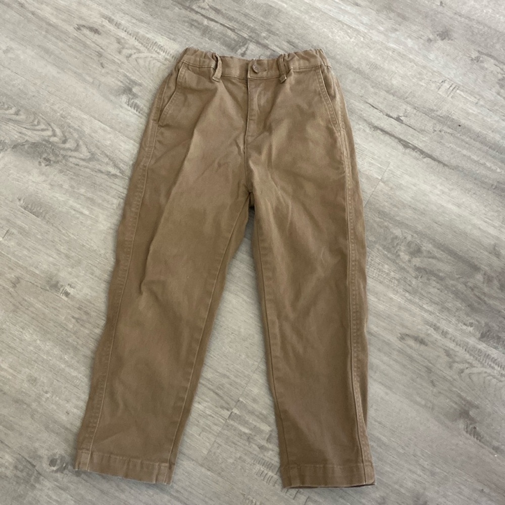 Girls Uniqlo Cotton straight leg pant size 5-6
